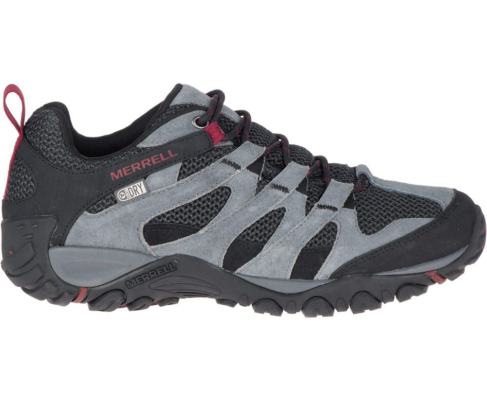 Merrell Vandresko Herre - Alverstone Waterproof Wide Width - Grå/Sort - EDU794053